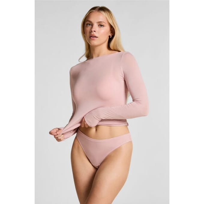 Hunkemöller Dames Lingerie String Alex - Roze - maat S