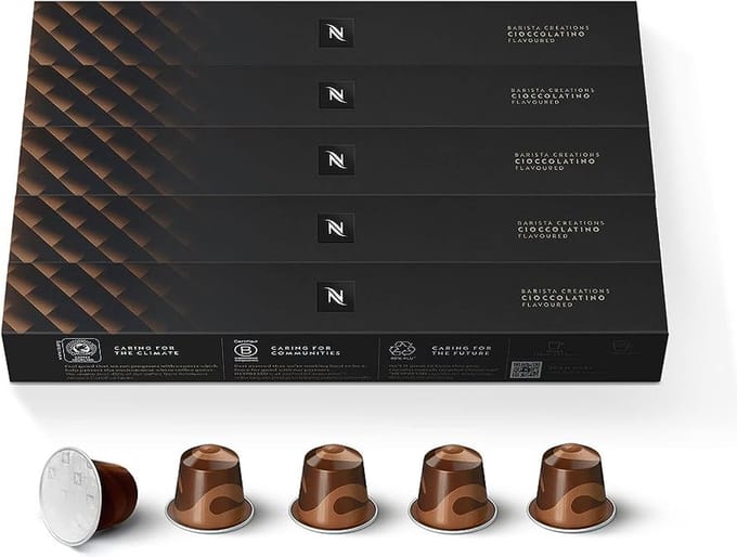 Nespresso Cups - CIOCCOLATINO - 5 x 10 cups - Koffie Cups