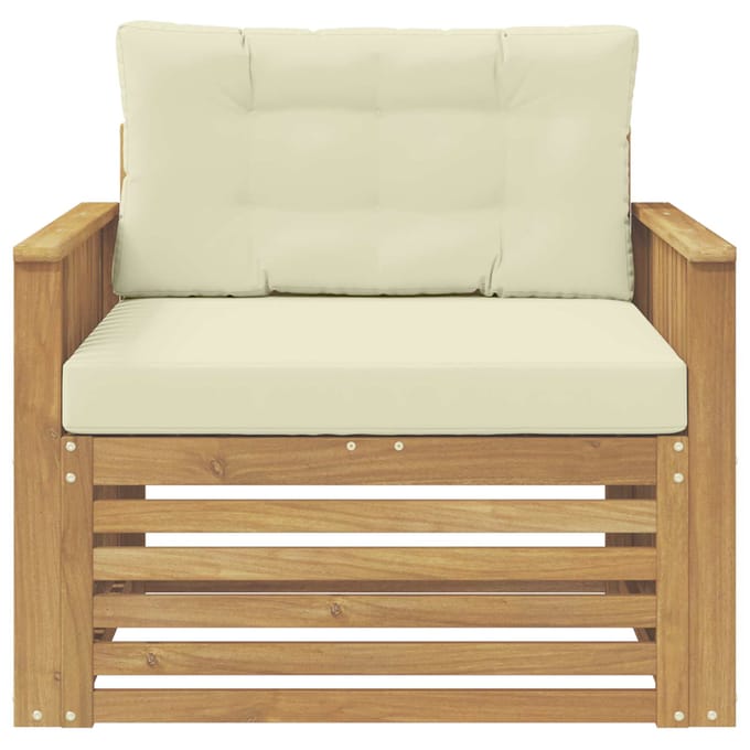 vidaXL - Buitensofa - Polyester - Wit