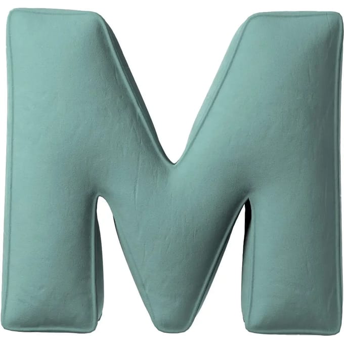 Kussen letter m Yellow Tipi Posh Velvet