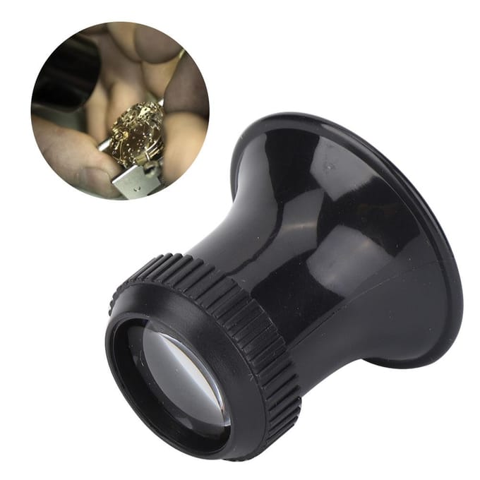 Loupe de réparation de montres 15X, loupe portative pour montres et bijoux