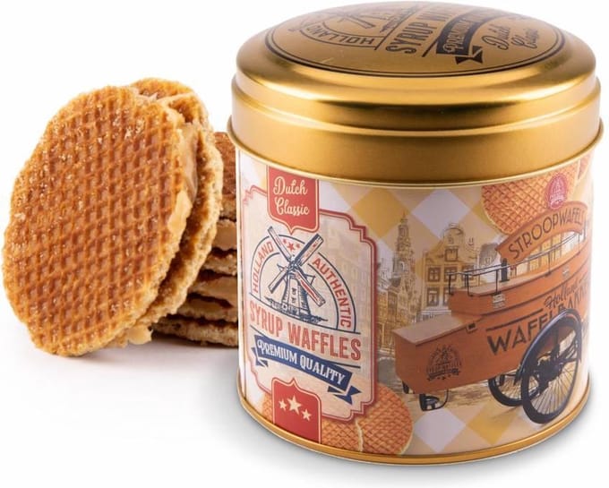 Matix - Blik met stroopwafels - Hollandse Bakkers fiets