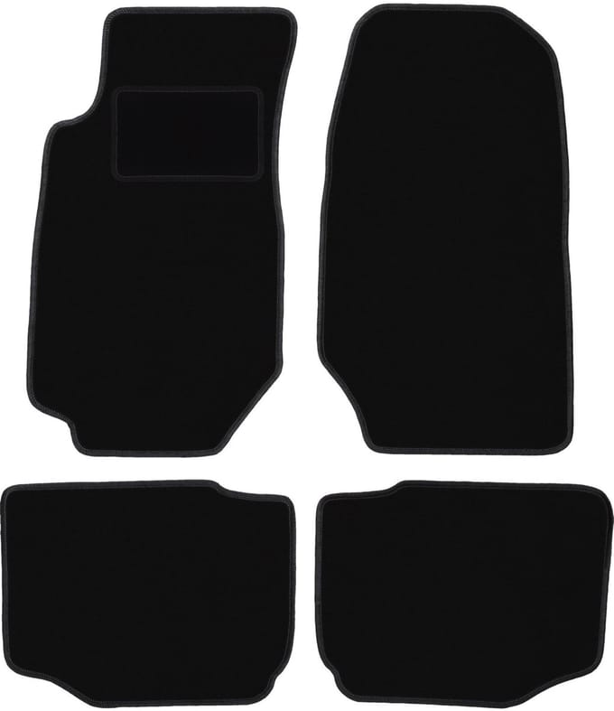 Zwarte veloursmatten voor: Ford Granada sedan (1972-1985)