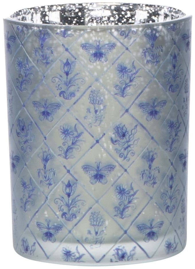 8716522105964/Windlicht Glas delfts blauw medium 12cm Mars & More Windlicht Glas delfts blauw medium 12cm