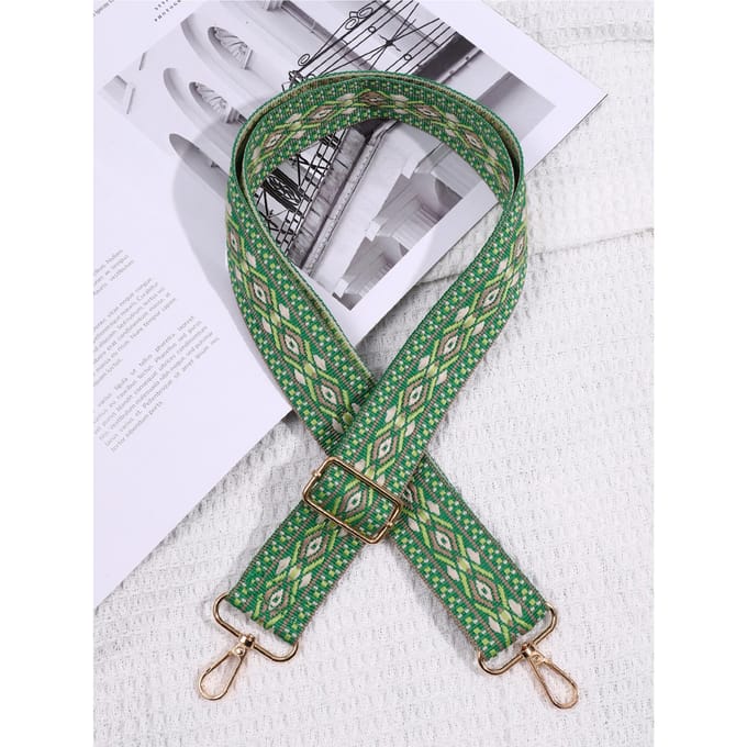 2024 Sangle réglable pour sac à bandoulière large pour femme vert