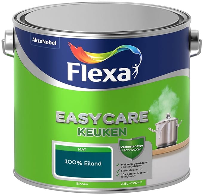 Flexa - Easycare Keuken - 100% Eiland - Mengverf - 2,5 L