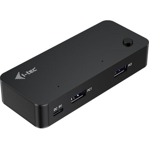 I-Tec - hub - universal KVM - 6 ports USB hub - 6 - Zwart