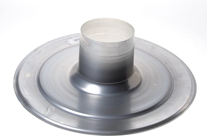 Ubbink Multivent aluminium plakplaat 131mm