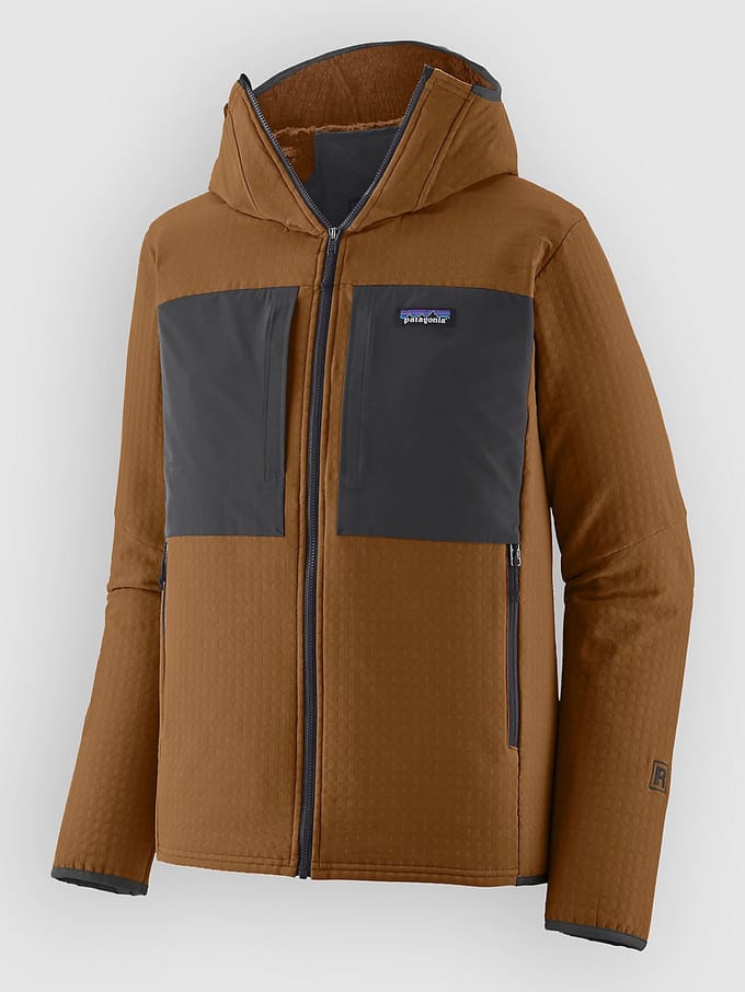 Patagonia R2 Techface Hoody Jas bruin