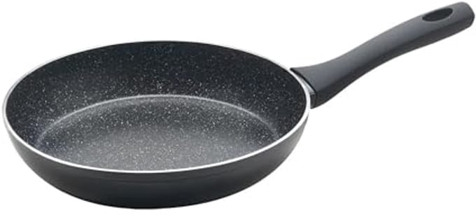 Gesmede Aluminium Koekenpan met Graniet Effect - 24 cm, Antiaanbaklaag