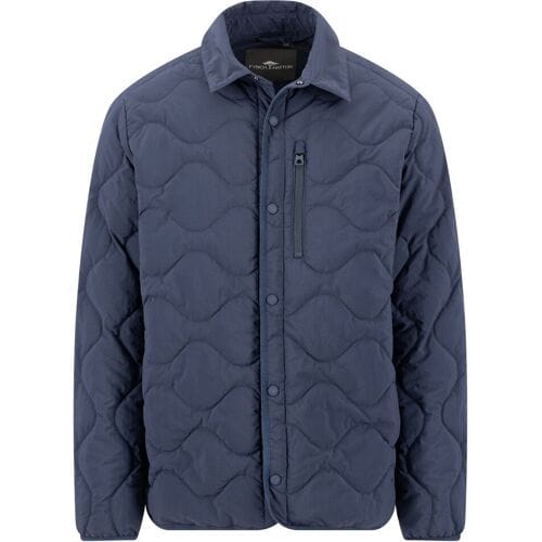 Fynch-Hatton Onion Quilt Overshirt Jacket Dark Navy / male