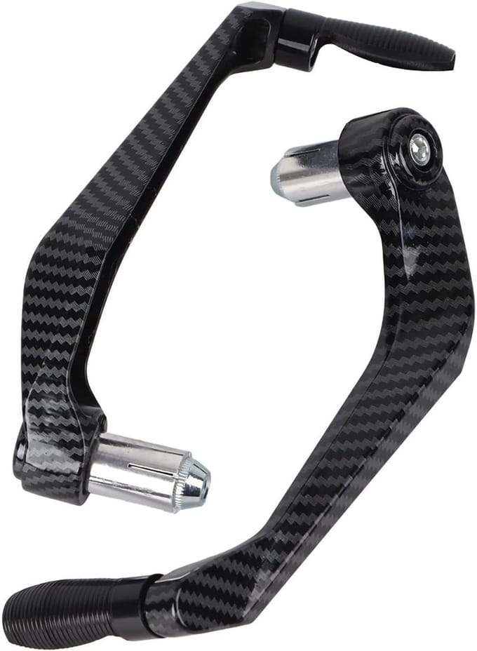 Motorfiets Rembeschermer - Stuur Protector - Veilig Remmen - CNC Aluminiumlegering - 22mm Stuurdiameter - Zwart