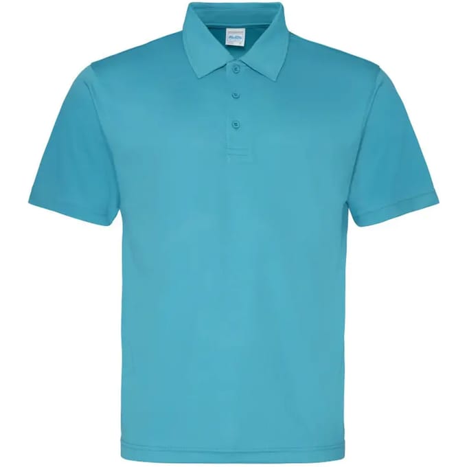 Just Cool - Cool Polo - Turquoise Blue maat S