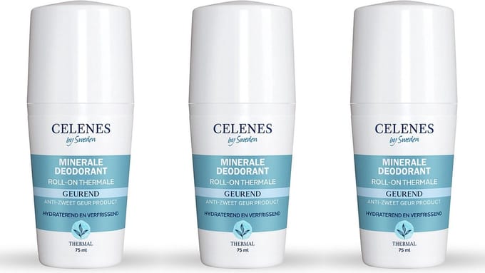 Celenes by Sweden Thermal Roll-On Deodorant - 75ml x 3 stuks - Voor Gevoelige Huid