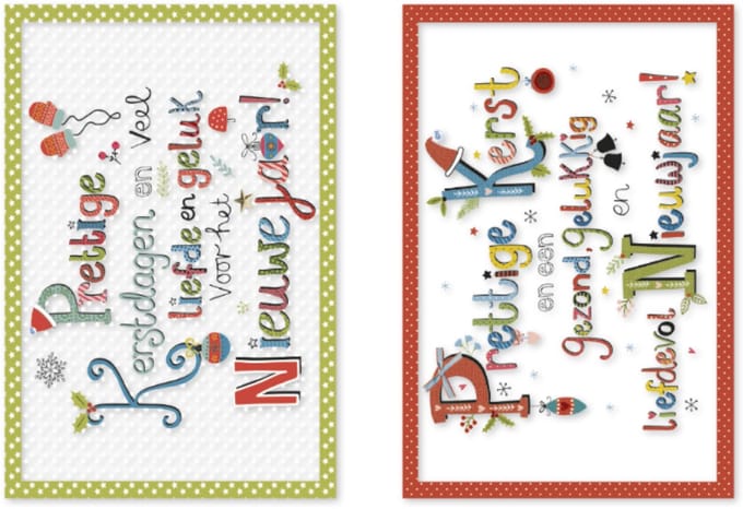 Kerstkaarten Box Tekst
