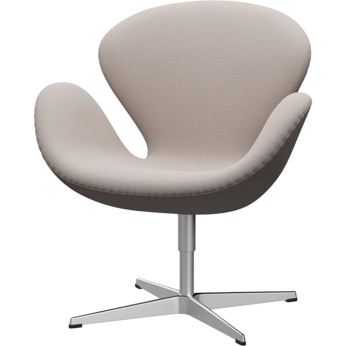 Fritz Hansen - Swan Chair - Christianshavn 1120 - aluminium - beige