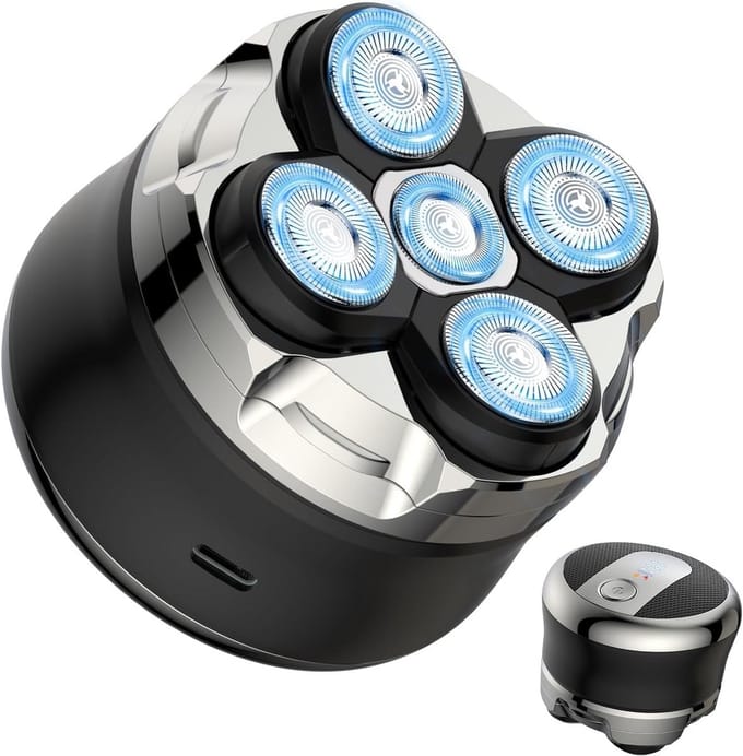 Waterdichte Elektrische Scheerapparaat voor Heren met Flexibele 5D Kop en Oplaadbaar Type-C
