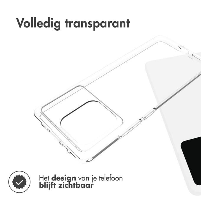 Accezz Hoesje - Geschikt voor Xiaomi Poco X6 Pro - Clear Backcover - Transparant
