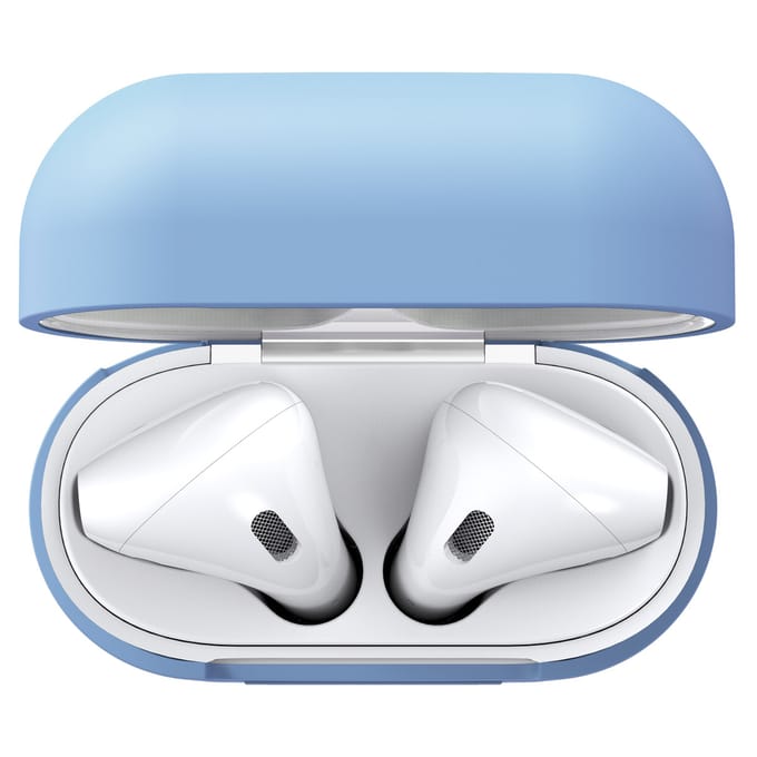 KeyBudz Elevate Protective Silicone Case voor de Apple AirPods 1 / 2 - Baby Blue