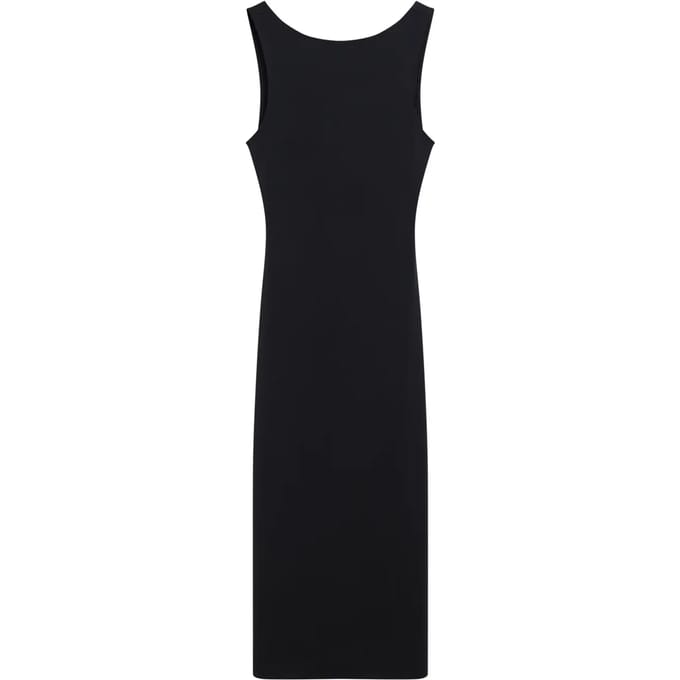 Superdry - Jersey midi-jurk met gedraaide achterkant - Dames - Jurken