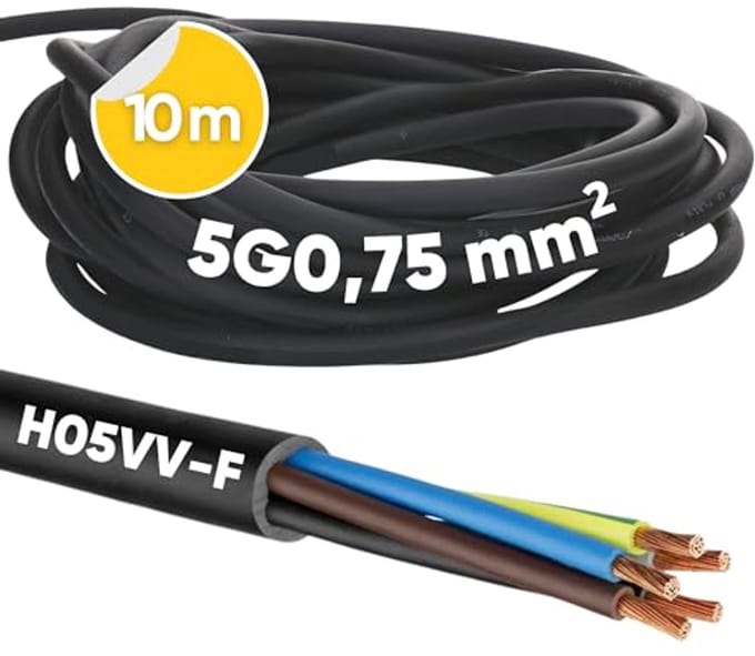 Slangkabel 5 x 0,75 mm² - Flexibele PVC Stroomkabel voor Binnengebruik