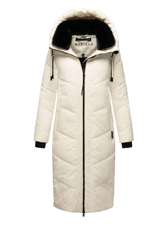 Marikoo Nadaree dames winterjas – lang, warm & met capuchon