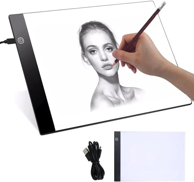 LED Tekentafel A4 lichttafel met USB