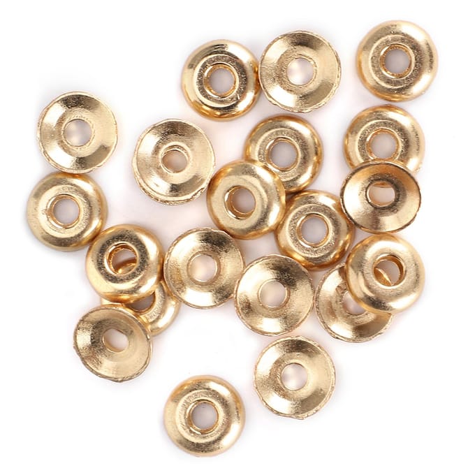 200 Pièces Anneau à Vis Broche Connecteur de Pendentif Coupe Perle DIY Accessoires de Bijoux Faits Main beige