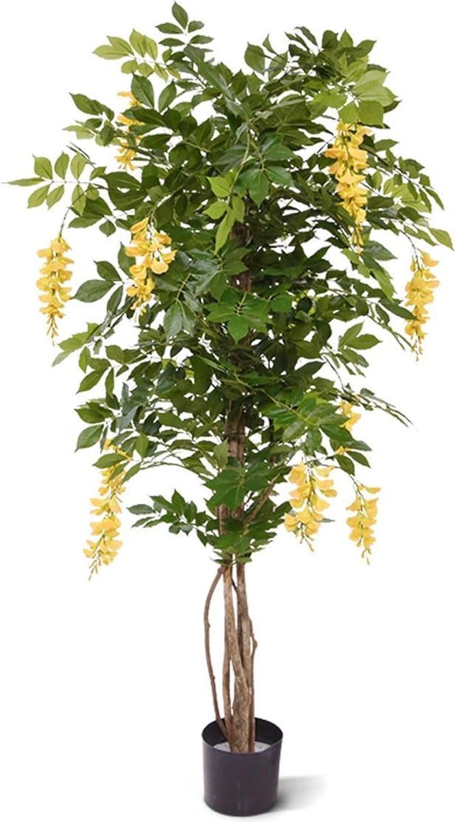 Wisteria kunstboom 150cm - geel