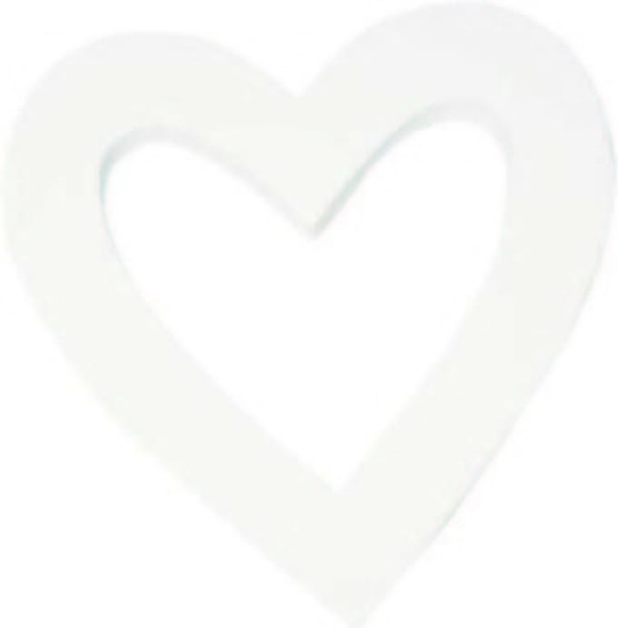 Symbool hart open 20,5 cm