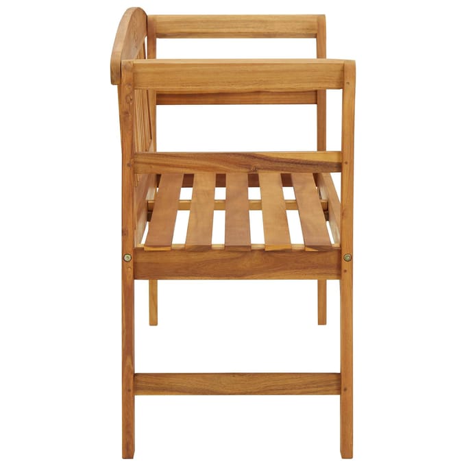vidaXL - Rozenbank - 1 - -zits - 114 - cm - Solid - acacia - wood - Natural