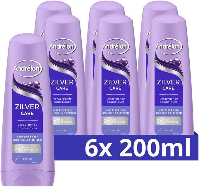Andrélon - Conditioner - Zilver Care - 6 x 200 ml