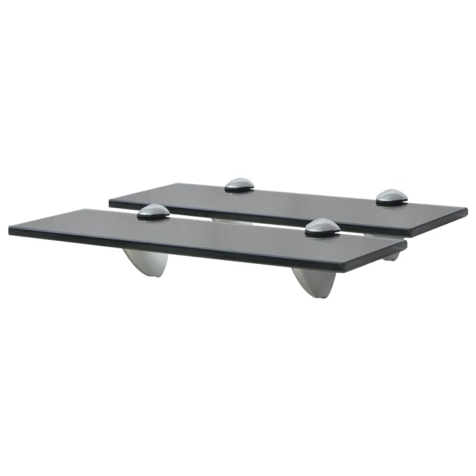 vidaXL - Schappen - zwevend - 2 - st - 30x10 - cm - 8 - mm - glas