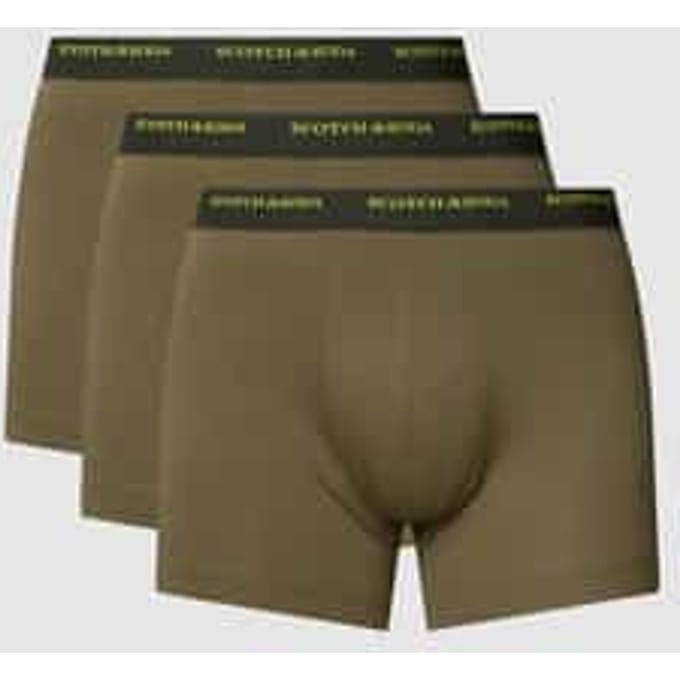 Boxershort met elastische band met logo in een set van 3 stuks