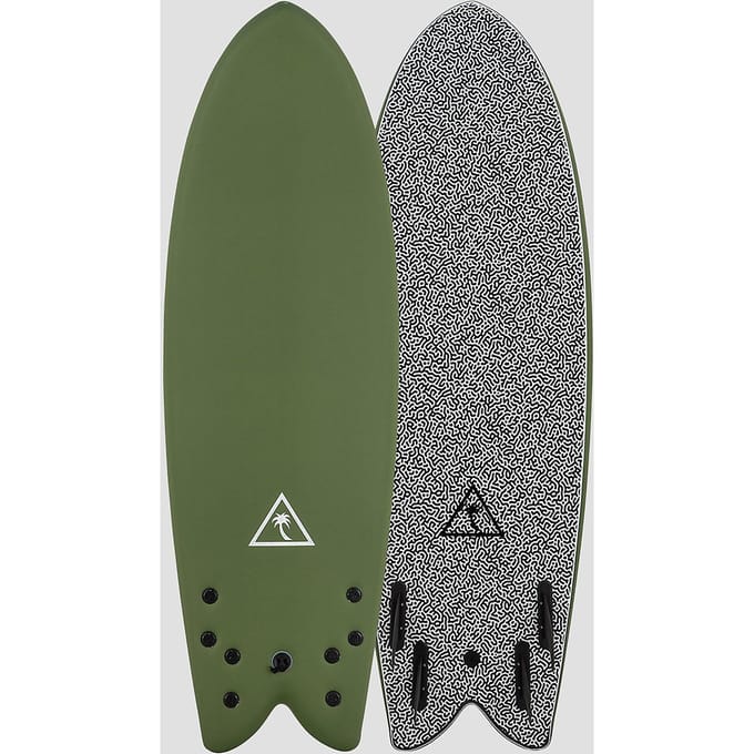Catch Surf Retro Fish Quad Surfboard patroon