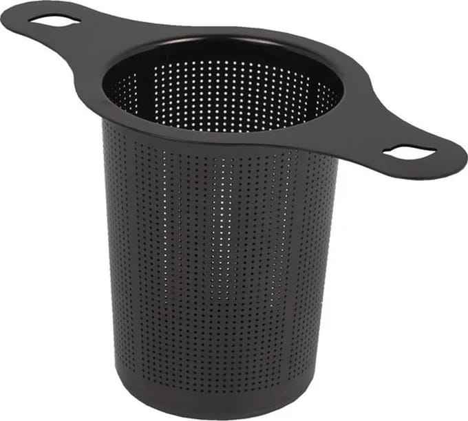 Theefilter RVS Zwart met 2 grepen