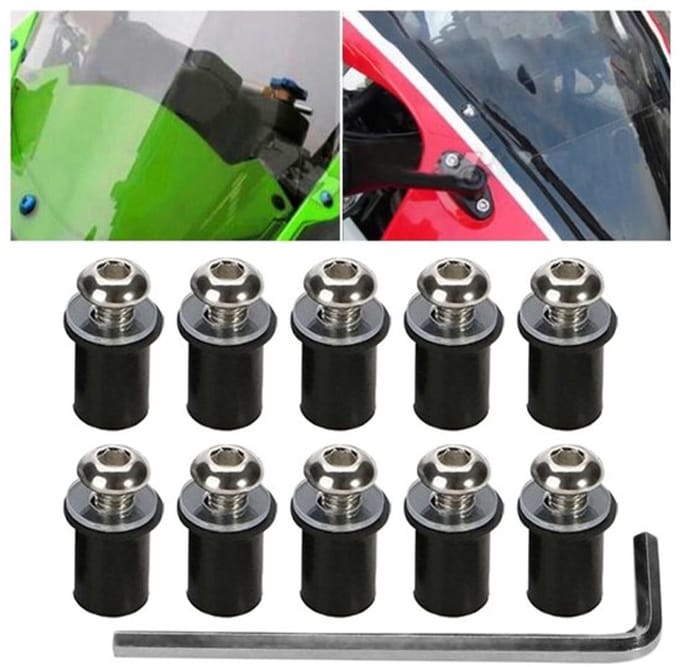 Jhubersproducts - Motorfiets voorruitschroeven - Multifunctionele