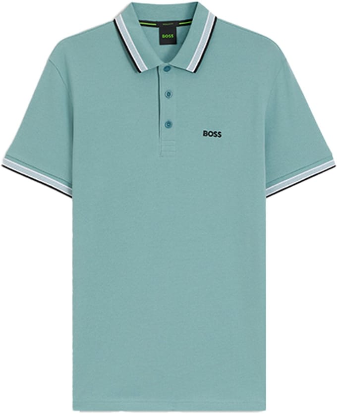 Hugo Boss poloshirt korte mouw turquoise