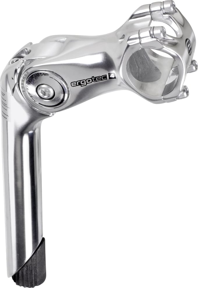 Ergotec Octopus 2 25.4 Mm 180 Mm Fiets Stuurpen Zilver 90 mm / 0º/+60º