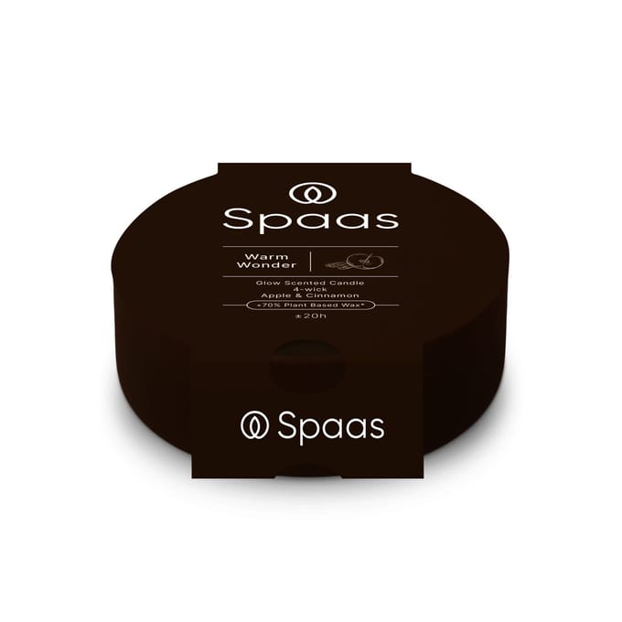 Spaas - Geurkaars - Warm Wonder – 4-wiek – 20 u.