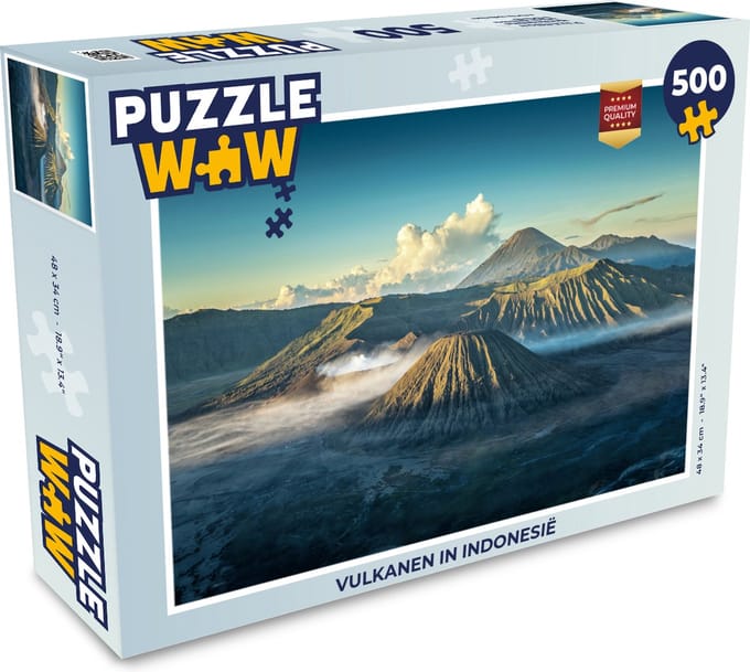 Puzzel Vulkanen in Indonesië - Legpuzzel - Puzzel 500 stukjes