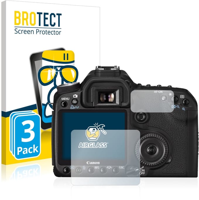 Screenprotector 3 Stuks voor Canon EOS 50D Beschermglas transparant