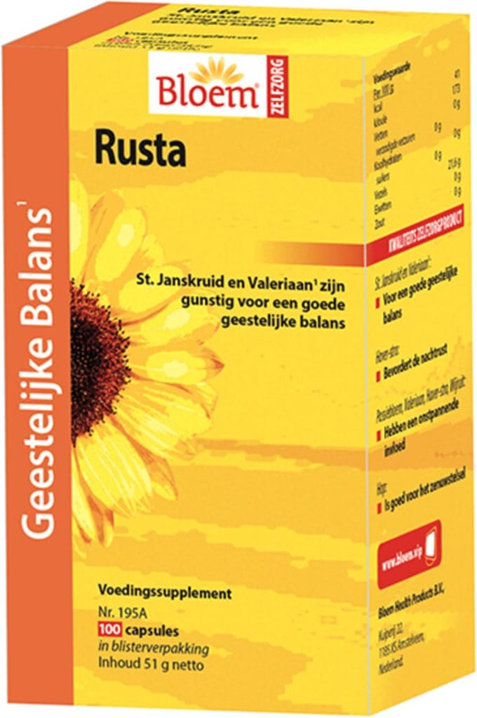 Bloem Rusta Forte - 100 capsules - Voedingssupplement