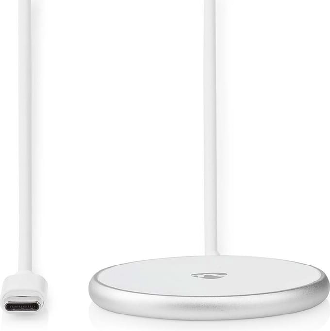 Nedis Draadloze Oplader - 5 / 7.5 / 10 / 15 W - 1.0 / 1.1 / 1.67 / 2.0 A - Inclusief kabel - USB Type-C - 1.00 m