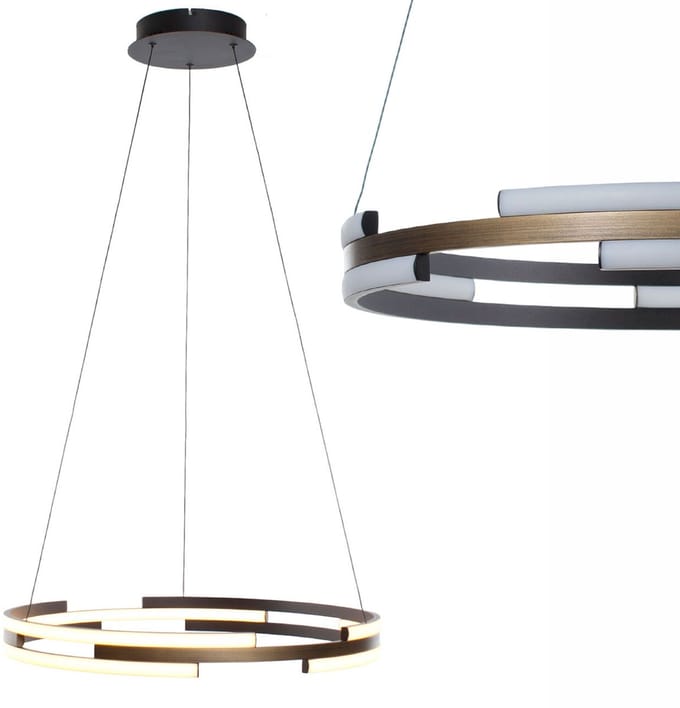 Hanglamp | 45 cm | serie orion | zwart brons | metaal | modern | LED | dimbaar