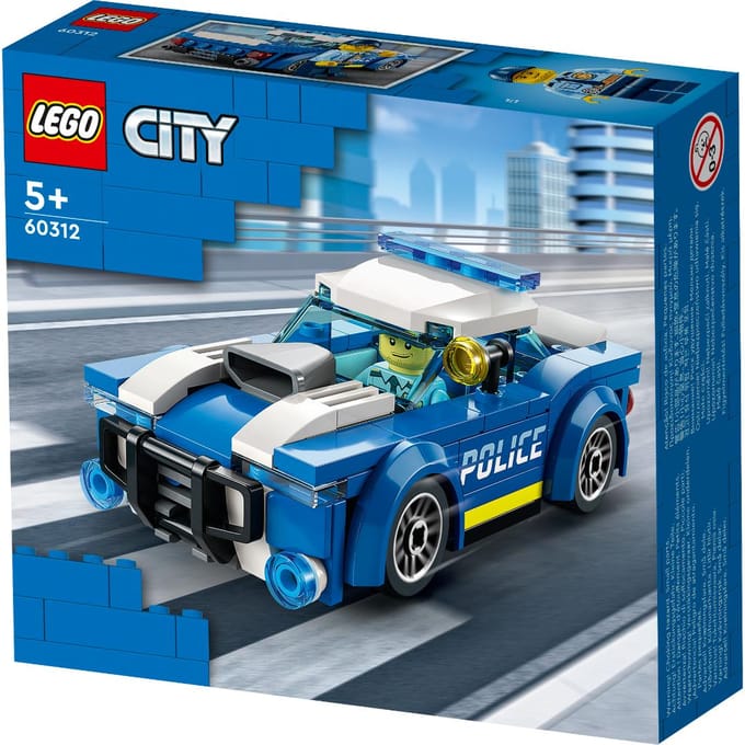 LEGO® City Politiewagen 60312 bouwset voor kinderen vanaf 5 jaar; inclusief een minifiguur van een politieagent met een zaklamp en politiepet (94 onderdelen)