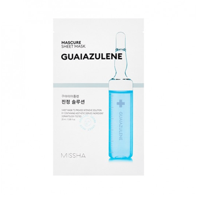 [Promotie] MISSHA - Mascure Solution Sheet Mask - Guaiazulene - 1stuk