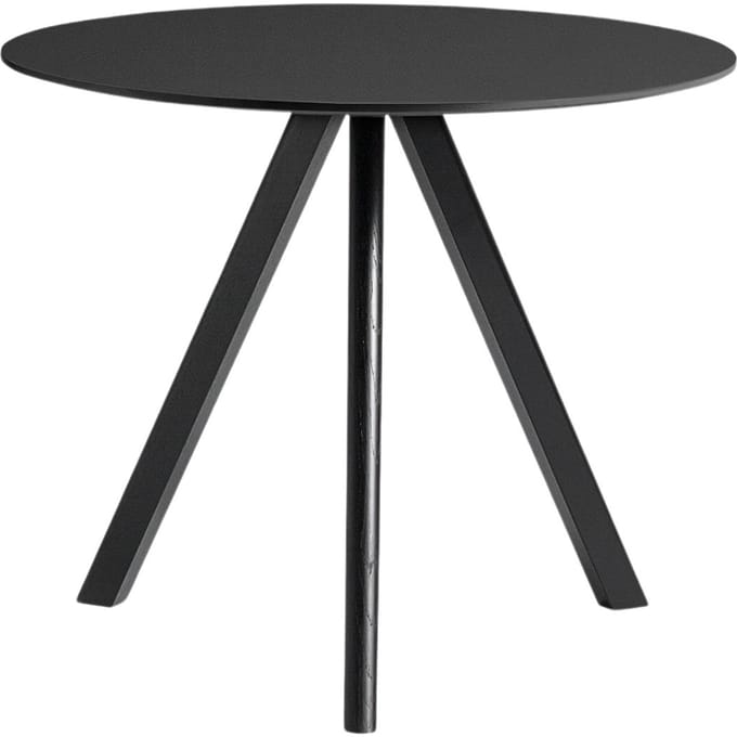 HAY Copenhague CPH20 tafel - zwart - Ø 90 cm