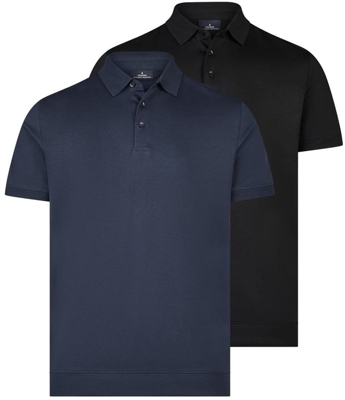 RAGMAN Heren poloshirt 2 pack Basic