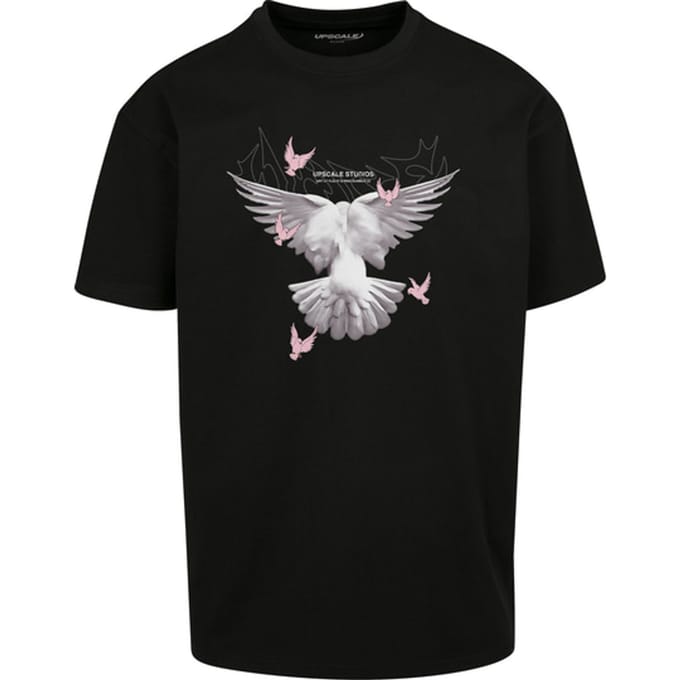 Mister Tee Doves Oversized T-shirt Zwart